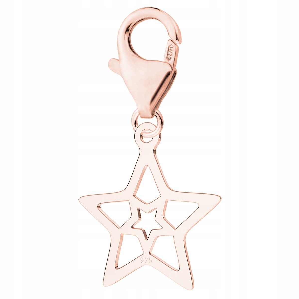 Zawieszka Pozłacana Karabińczyk z Gwiazdką Niebo Star Gwiazda SREBRO 925