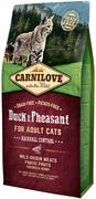 Sucha karma dla kotów - Carnilove Adult Hairball Control, kaczka z bażantem - 2 x 6 kg Dostawa GRATIS! - miniaturka - grafika 1
