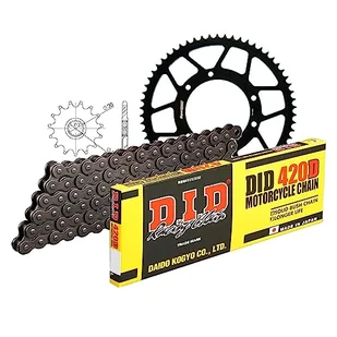 Zestaw łańcuchów DID stal 420D / 134 zapięcie na klips do Yamaha DTR SM X, Peugeot XP6 Enduro 50 ccm - Części motocyklowe - miniaturka - grafika 1