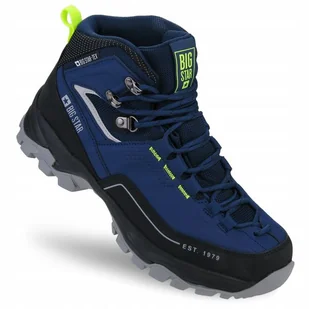 Buty męskie trekkingowe Big Star z membraną OO174342 wodoodporne granat 41 - Buty trekkingowe męskie - miniaturka - grafika 1