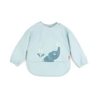 Śliniaki i fartuszki - Done By Deer Śliniak Z Rękawami Elphee Blue - miniaturka - grafika 1