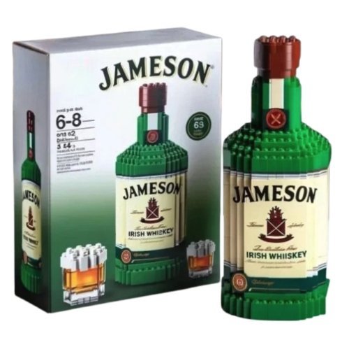 KLOCKI 3D DLA DOROSŁYCH JAMESON IRISH WHISKEY BUTELKA ZESTAW DO ZŁOŻENIA