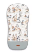 Akcesoria do wózków - Wkładka Muślinowa Do Wózka - Smoki Jeans - miniaturka - grafika 1