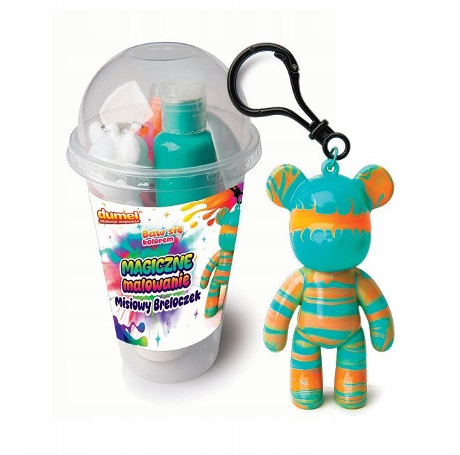 Magiczne malowanie - misiowy breloczek