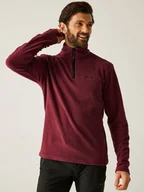 Odzież trekkingowa męska - Regatta Bluza polarowa "Thompson" w kolorze bordowym - miniaturka - grafika 1
