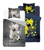 Pościel dla dzieci - Pościel bawełniana świecąca w ciemności 160x200 pies - miniaturka - grafika 1