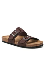Klapki i japonki męskie - Geox Klapki U Sandal Ghita B U159VB 00032 C6024 Brązowy - miniaturka - grafika 1