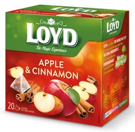 Herbata - Ekspresowa Herbatka Owocowa Jabłko Cynamon BIO Piramidki 20T Loyd - miniaturka - grafika 1