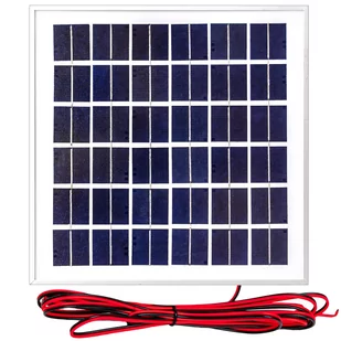 Zestaw solarny fotowoltaiczny 10W 12V (Panel solarny 10W, Regulator napięcia 10A) VOLT POLSKA - Zestawy solarne - miniaturka - grafika 1