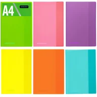 Szkolne artykuły papiernicze - 6x kolorowe okładki A4 na zeszyty – każda inna – przezroczyste, mocna folia PVC, Astra - miniaturka - grafika 1