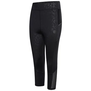 Legginsy damskie 3/4 Dare 2b Shine Bright 3/4 Rozmiar: XS / Kolor: czarny/szary - Spodnie sportowe damskie - miniaturka - grafika 1