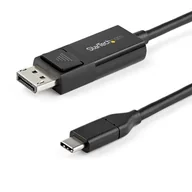 Adaptery i przejściówki - StarTech CDP2DP2MBD adapter kablowy 2 m USB Type-C DisplayPort Czarny - miniaturka - grafika 1