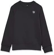 Bluzy dla chłopców - Under Armour Chłopięcy sweter polarowy Ua Rival Crew z mieszanki bawełny i okrągłym dekoltem, miękki szczotkowany polar chłopięca bluza - miniaturka - grafika 1