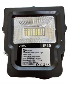 Reflektor Anten 20W Led 6000K 1700LM Zimna Biel - Lampy pozostałe - miniaturka - grafika 1