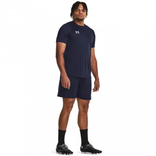 Męskie spodenki treningowe Under Armour UA M's Challenger Knit Short - granatowe - UNDER ARMOUR - Spodnie sportowe męskie - miniaturka - grafika 1