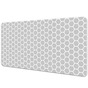 Podkładki na biurko - Podkładka na całe biurko Geometryczny plaster miodu 90x45 cm - miniaturka - grafika 1