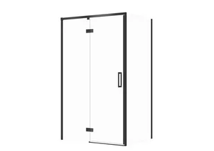Kabina prysznicowa Cersanit Larga 120x80x195 prostokątna lewa czarny transparentne S601-323 - Kabiny prysznicowe - miniaturka - grafika 1