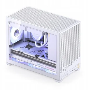 Jonsbo D32 PRO White PC-Gehuse, Mini-Gehuse, mATX, Tempered Glass - wei - Obudowy komputerowe - miniaturka - grafika 1