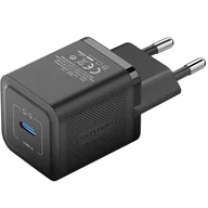 Ładowarki do telefonów - Ładowarka sieciowa, Vention, FEPB0-EU, USB-C, 20W, GaN (czarna) - miniaturka - grafika 1