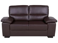 Sofy i kanapy - Beliani Sofa brązowa - dwuosobowa - kanapa - skóra ekologiczna - VOGAR brązowy - miniaturka - grafika 1