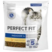 Sucha karma dla kotów - Karma dla kota PERFECT FIT Indoor Kurczak 750 g - miniaturka - grafika 1