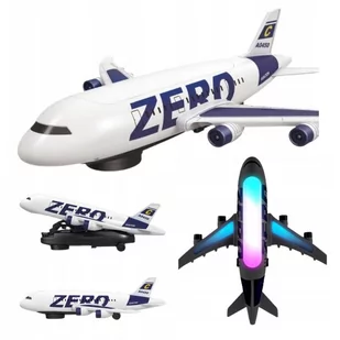 SAMOLOT ZERO SAMOLOTY DŹWIĘK ŚWIATŁO DŹWIĘK LOTNISKO DUŻY - Samoloty i helikoptery - miniaturka - grafika 1