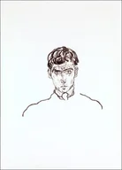 Plakaty - Portrait of Paris von Gütersloh, Egon Schiele - plakat Wymiar do wyboru: 70x100 cm - miniaturka - grafika 1