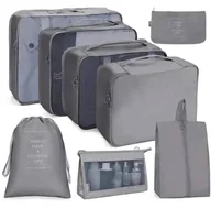Torby podróżne - OrganizerTURYSTYCZNY 8 elementów szary BQ73A - miniaturka - grafika 1