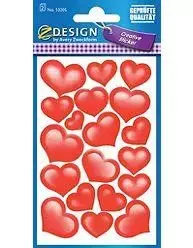 Avery Zweckform Naklejki Z-DESIGN brokatowe-serca 38szt. /53205/ ZW898 - Zabawki kreatywne - miniaturka - grafika 4