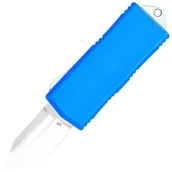 Noże - Nóż sprężynowy CobraTec OTF Money Clip Tanto - Blue - miniaturka - grafika 1