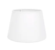 Oprawy, klosze i abażury - Biały abażur na lampę podłogową, na żarówkę E27 - miniaturka - grafika 1