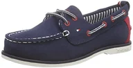 Buty dla dziewczynek - Tommy Hilfiger Unisex D3285eck Jr 1d-1 buty dziecięce, niebieski - niebieski Midnight 403-40 EU - miniaturka - grafika 1