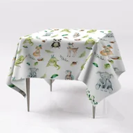 Obrusy i serwetki - Do kuchni kolorowy obrus na stół Wesołe zwierzęta, Fabricsy, 150x150 cm - miniaturka - grafika 1