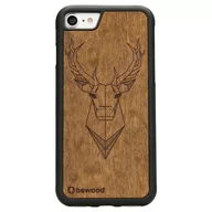 Etui i futerały do telefonów - BeWood Stycznik bewood etui na telefon komórkowy drewniane etui do iPhone'a 7 8 etui Case Cover ręcznie wykonany z prawdziwego drewna IP7-JELENIMBUIA - miniaturka - grafika 1