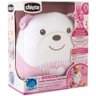 Maskotka CHICCO First Dreams Misiek Brzuszek 00012266100000 Różowy - Maskotki i pluszaki - miniaturka - grafika 1