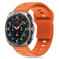 Akcesoria do smartwatchy - Pasek TECH-PROTECT Silicone Line do Samsung Galaxy Watch Ultra (47mm) Pomarańczowy - miniaturka - grafika 1