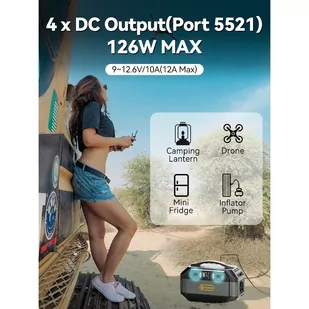 Flashfish P56 Portable Power Station, 288.6Wh/78000mAh Battery Pack Solar Generator, 330W AC Output, 600W Peak Output - Akcesoria turystyczne Flashfish P56 Portable Power Station, 288.6Wh/78000mAh Battery Pack Solar Generator, 330W AC Output, 600W Peak Output - Akcesoria turystyczne - miniaturka - grafika 3