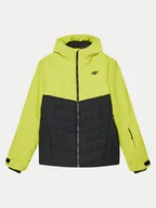 Kurtki narciarskie - 4F Kurtka narciarska 4FJWAW24TTJAM535 Zielony Regular Fit - miniaturka - grafika 1