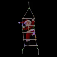 Ozdoby bożonarodzeniowe - Mikołaj Na Drabinie, Instalacja Świetlna Led - miniaturka - grafika 1