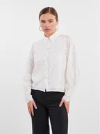 Koszule damskie - YAS Koszula 26030708 Biały Regular Fit - miniaturka - grafika 1