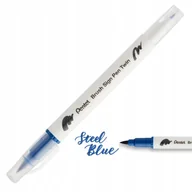 Kredki, ołówki, pastele i pisaki - Pisak PENTEL Brush Sign Pen Twin SESW30 steel blue - miniaturka - grafika 1