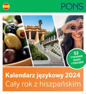 Kalendarze - LektorKlett, Kalendarz językowy 2024 z hiszpańskim PONS - miniaturka - grafika 1