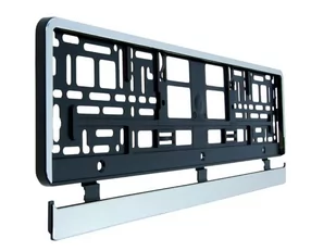 Ramka Na Tablicę Rejestracyjną Z Chromowaną Obwódką - Akcesoria motoryzacyjne - miniaturka - grafika 1