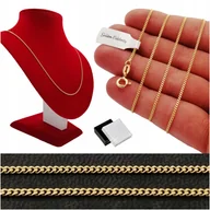 Biżuteria dla dzieci - ZŁOTY ŁAŃCUSZEK PANCERKA DELIKATNY PR. 925/585 14K - miniaturka - grafika 1