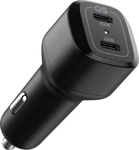 Ładowarka Spigen PC2000 PowerArc 2x USB-C 3 A SPN1855BLK - Ładowarki samochodowe - miniaturka - grafika 1