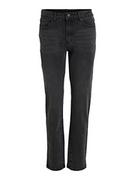 Spodnie damskie - Vila jeansy damskie stray, czarny denim, 44W / 32L - miniaturka - grafika 1
