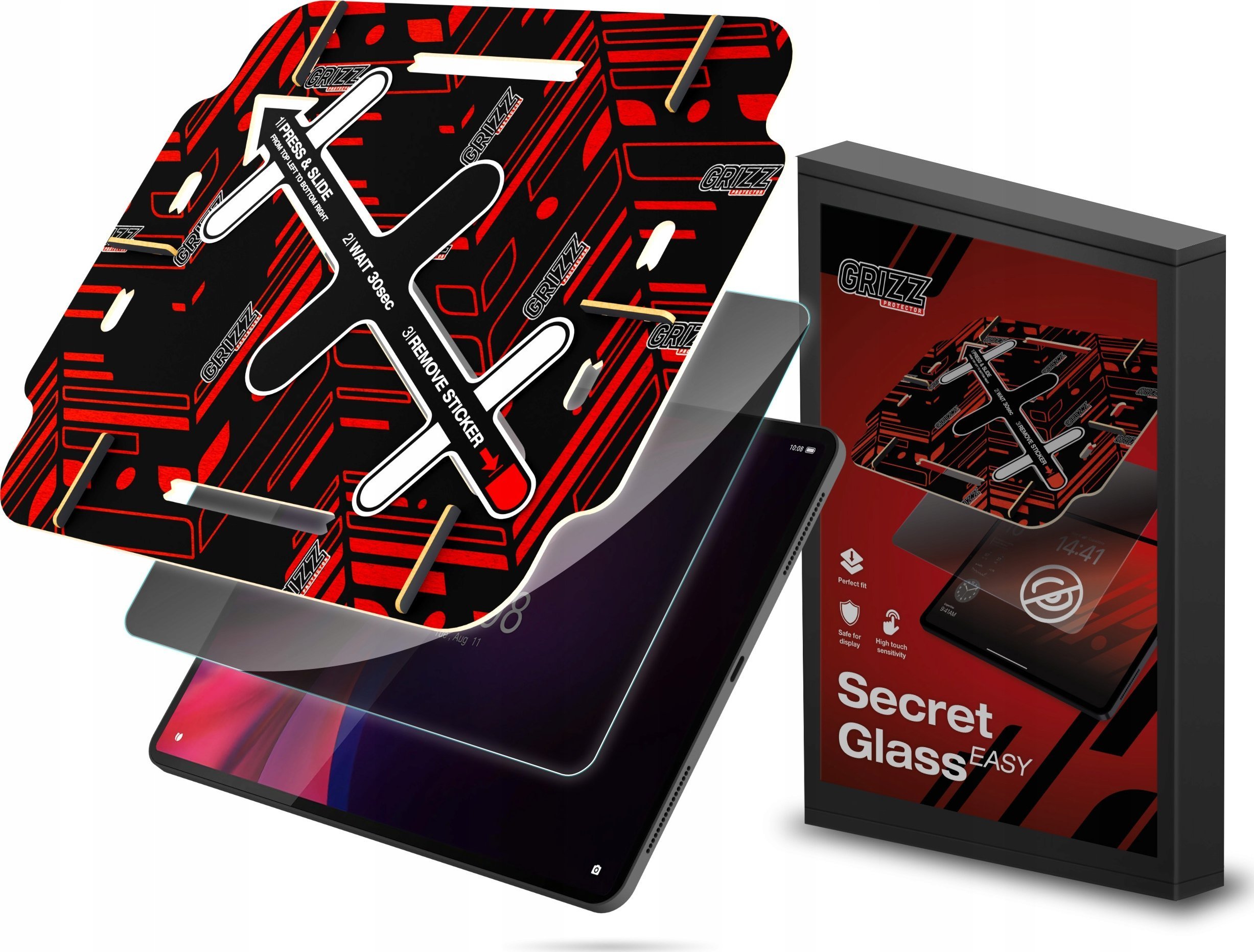 GrizzGlass Szkło prywatyzujące GrizzGlass SecretGlass Easy do Lenovo Tab P12