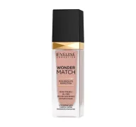 Podkłady do twarzy - Eveline Cosmetics - WONDER MATCH Foundation - Luksusowy podkład dopasowujący się do skóry z kwasem hialuronowym - 30 ml - 45 - HONEY - miniaturka - grafika 1