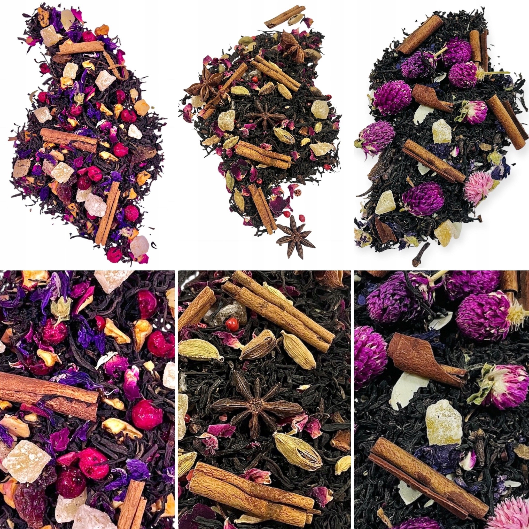 Zestaw herbat czarnych. Rozgrzewające 1,5 kg. 3 x 500g piękny aromat