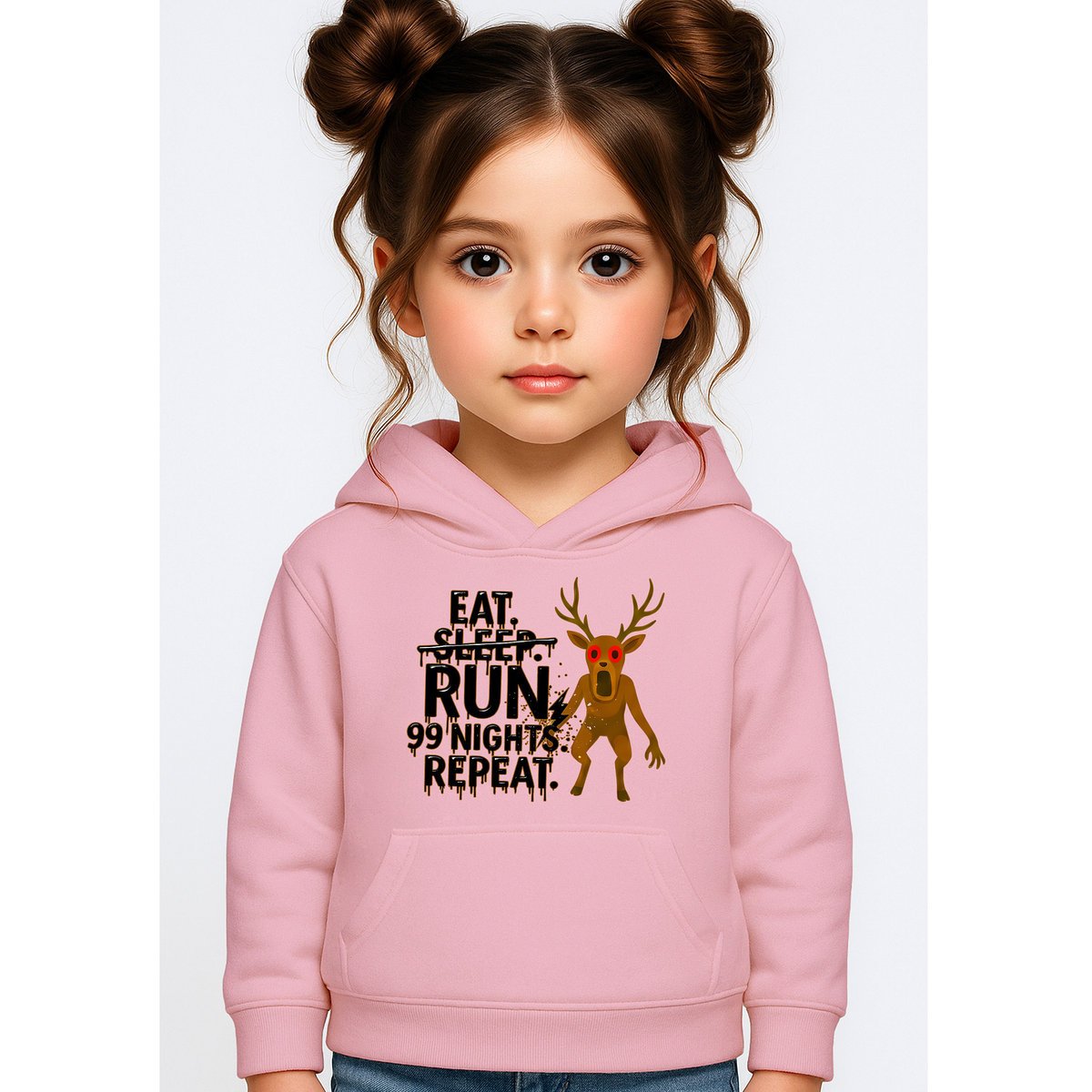 BLUZA DZIECIĘCA Z KAPTUREM 99 NOCY W LESIE ROBLOX 134-140 PREZENT